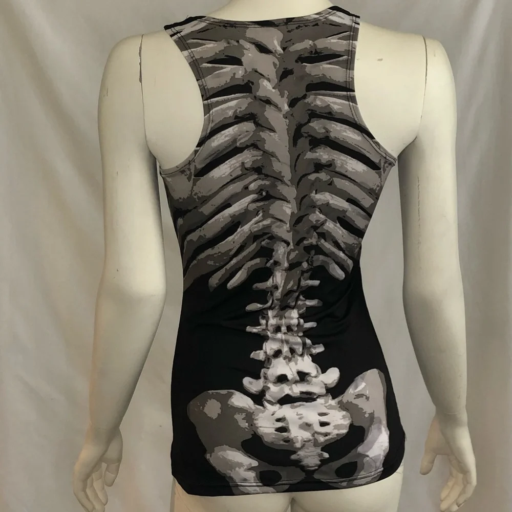 Skeleton woman’s spandex tank top - Picture 9 of 9